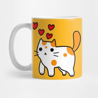 Spotted Kitty in Love Mug